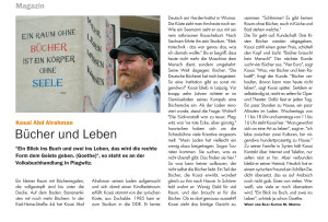 Portrait Kosai Abd Alrahman im Blitz!-Magazin