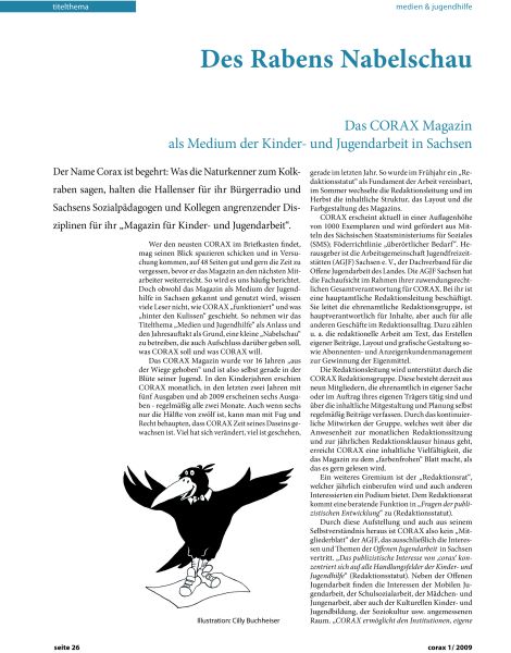 Beitrag im CORAX Magazin: Entwicklung des Fachmagazins