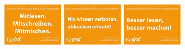 Werbepostkarten CORAX Magazin